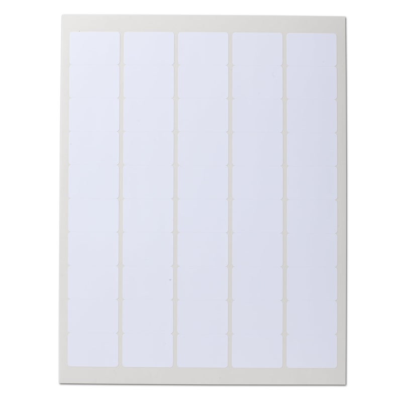 Crinklee Waterproof Essential Oil Labels, 250 Rectangles, 1.5x1 Inches, Oil Proof, Highly Durable Blank Stickers - Image 2